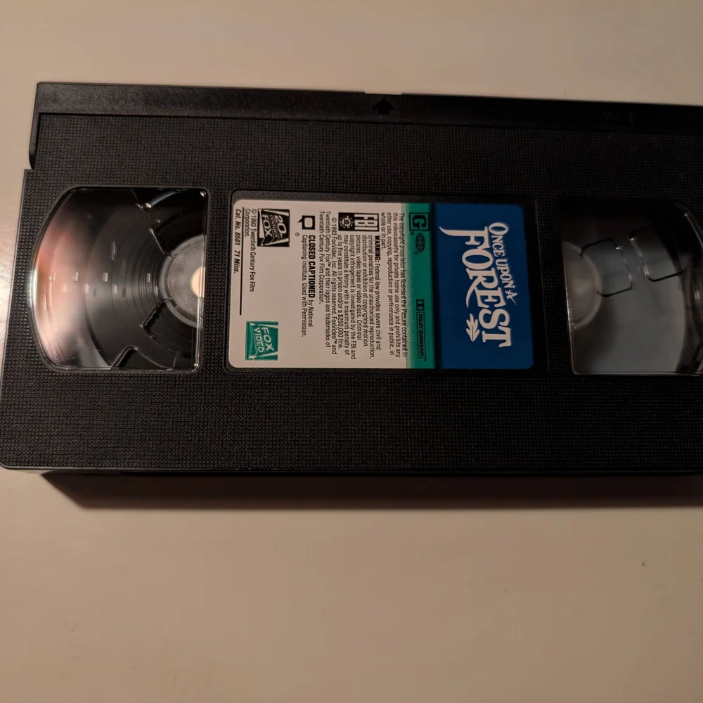 RARE Once Upon a Forest VHS Tape